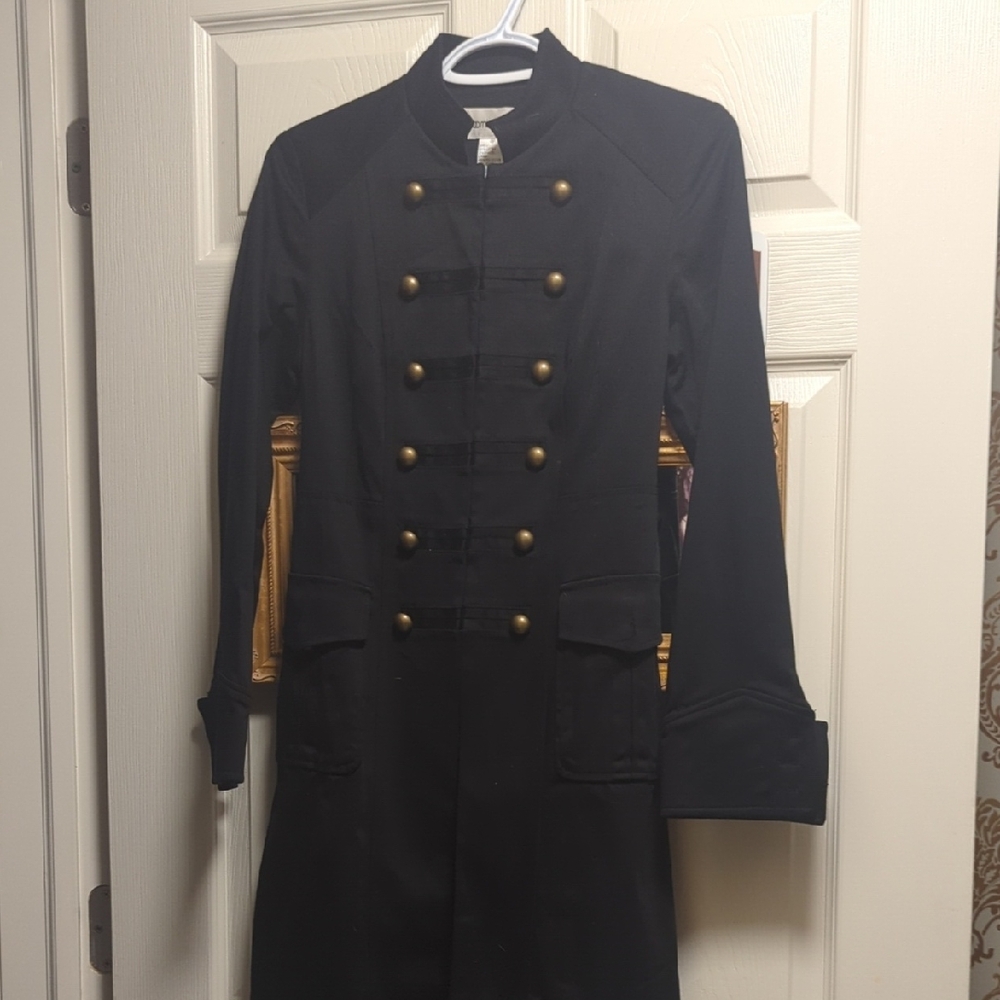 Bloomingdale's Black Military Style Blazer